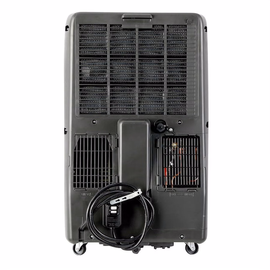 Condizionatore portatile Hisense da 10.000 BTU (15.000 BTU ASHRAE) con doppio tubo, pompa di calore e Wi-Fi, colore grigio (ricondizionato)
