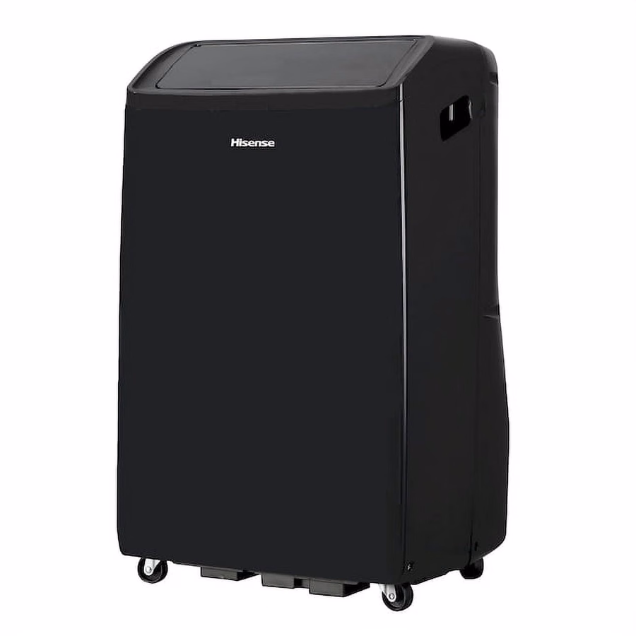 Condizionatore portatile Hisense da 10.000 BTU (15.000 BTU ASHRAE) con doppio tubo, pompa di calore e Wi-Fi, colore grigio (ricondizionato)