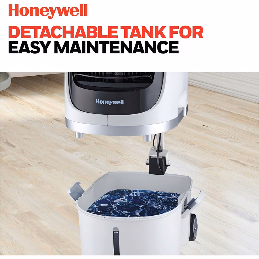 Raffrescatore evaporativo localizzato Honeywell CS10PE con serbatoio rimovibile, 459 CFM per piccoli spazi - Bianco
